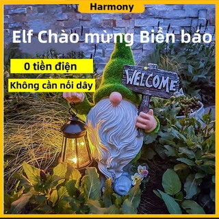 Đèn sân vườn trang trí lùn năng lượng mặt trời Đèn sân vườn ngoài trời không thấm nước