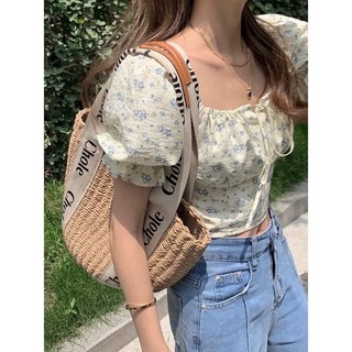 Áo cortop tay bồng💕( ord 7-15 ngày )