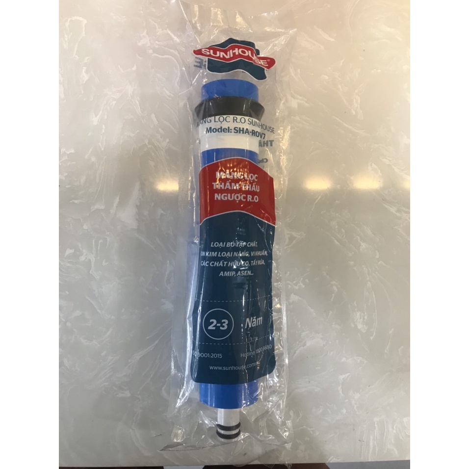 Lõi lọc nước số 4 SUNHOUSE - Màng lọc RO - Hàng chính hãng - Loại bỏ vi rút , vi khuẩn cho nguồn nước tinh khiết