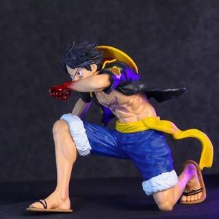 Mô hình OnePiece - Luffy quỳ thổi tay