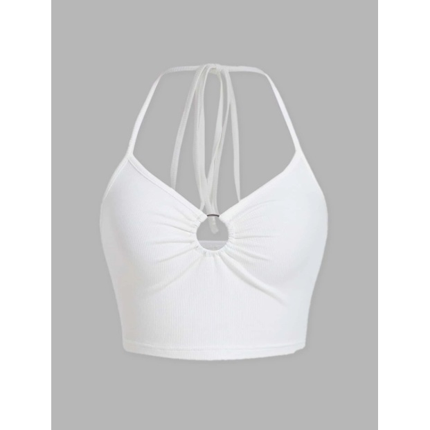 Áo yếm croptop buộc cổ cutout ngực