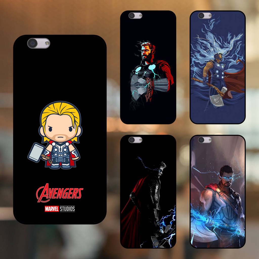 Ốp lưng điện thoại Oppo F1s viền đen Thor Marvel Avengers Siêu Anh Hùng