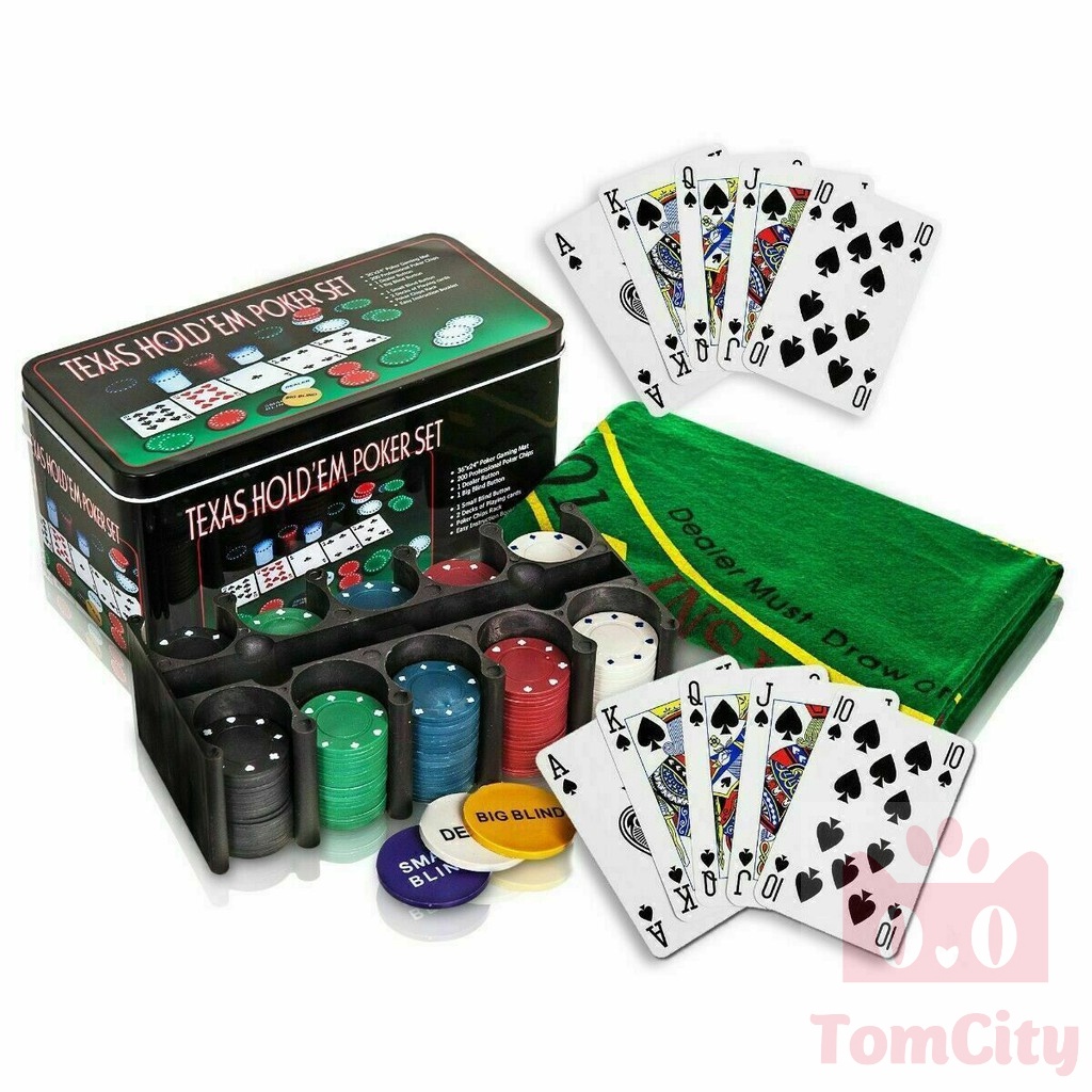 Bộ 500 Thẻ Bài Chơi Poker Chip Không Số ( Phỉnh Poker ) Chất Lượng Cao Luyện Tập Poker