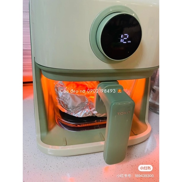 Nồi Chiên Không Dầu TOKIT FT RICO Dung Tích 3,5L Bảo Hành 12 Tháng - Cáo Đeo Nơ