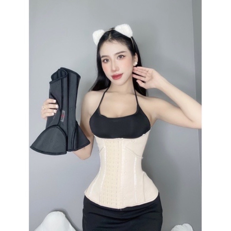 Gen nịt bụng Latex Sline thông hơi cải tiến mới, giảm mỡ, che mỡ lưng vận động thoải mái tặng kèm thanh nới
