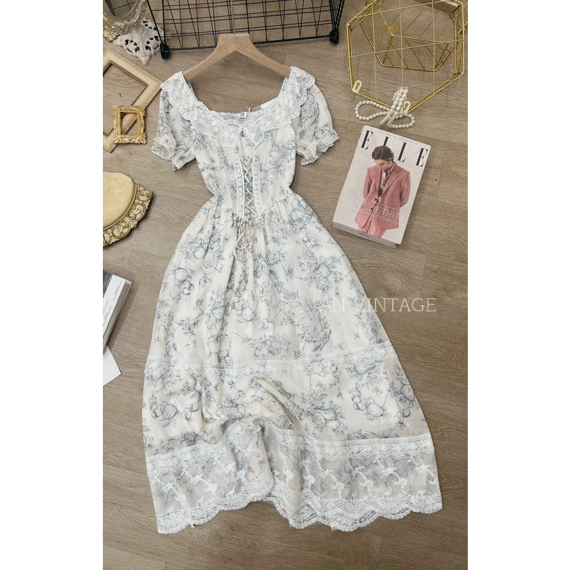 ĐẦM VINTAGE TIỂU THƯ DẠ HỘI