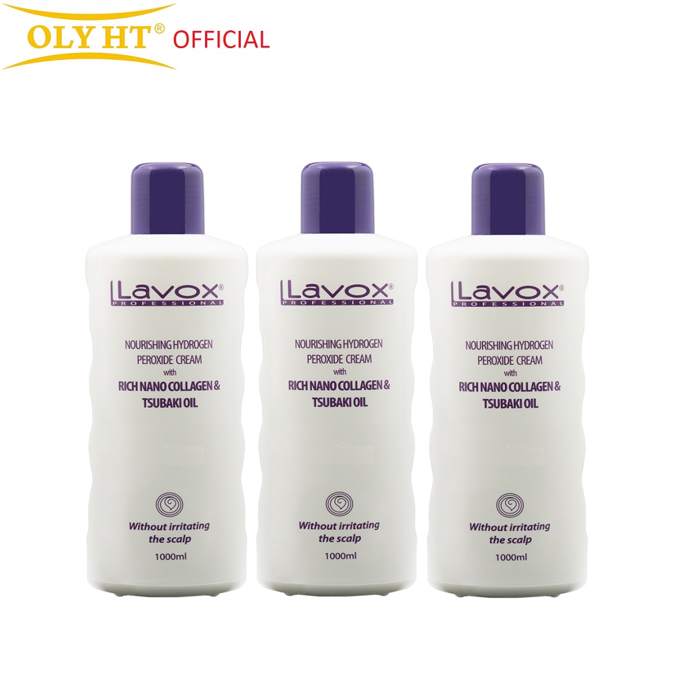 Oxy Trợ Nhuộm Lavox Nano Collagen 6% - 9% - 12% Làm Sáng Màu Tóc Ngăn Ngừa Hư Tổn 1000ML