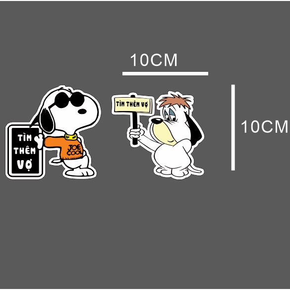 Tem decal logo dán xe máy ngộ nghĩnh. dán mọi màu xe