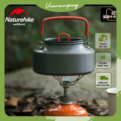 Ấm đun nước du lịch NatureHike NH17C020-H dung tích 1,45l tiện lợi