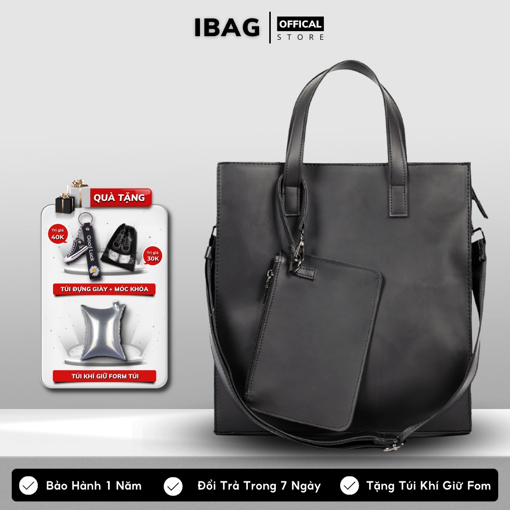 Túi tote nam nữ túi da pu cao cấp phong cách Hàn quốc túi tote đựng laptop 15.6 inh độ bền cao chống nước chống bụi-𝑰𝑩𝑨𝑮