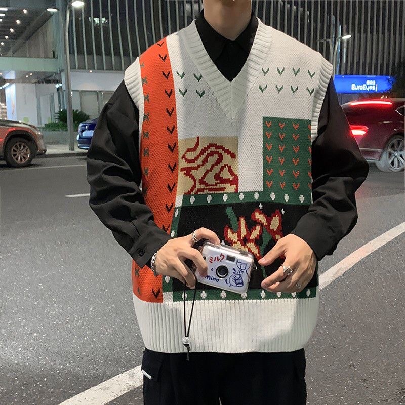 Áo Gile Hoạ Tiết Nhiều Màu Sắc Unisex