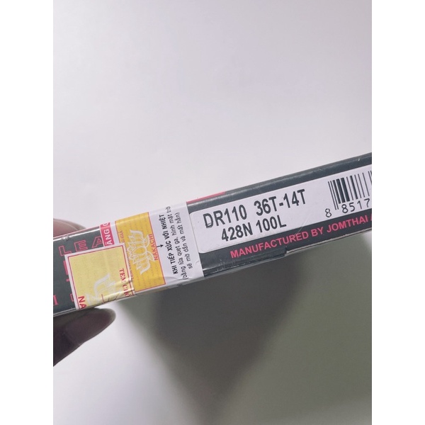 Bộ sên nhông dĩa mặt trời xe Dream / Wave anpha 2006 có tem chống hàng giả