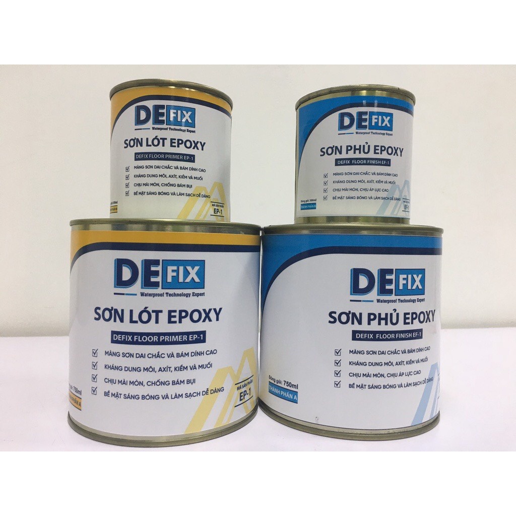 Sơn lót Epoxy, sơn sàn Epoxy #Bộ 1L