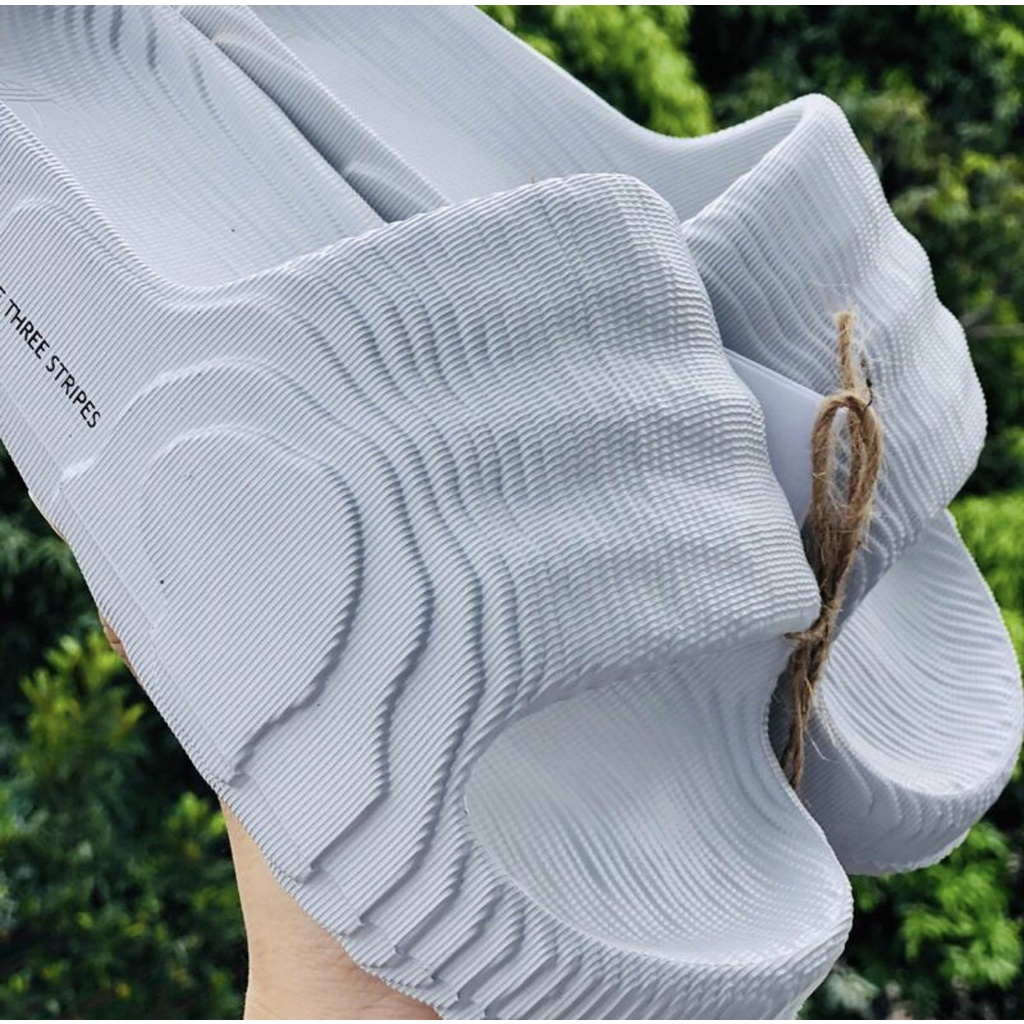 Dép ADILETTE 22 chống nước - Freeship + Box + Form chuẩn - Dép đúc DAS nguyên khối quai ngang nam nữ cực chất,xám sáng