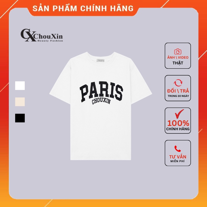 [Chính Hãng] Áo Thun Tay Ngắn Paris Chouxin