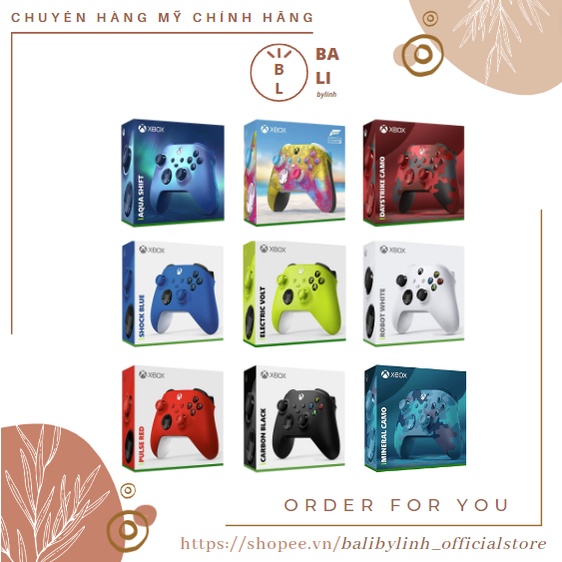 NEW/FULL BOX-Tay cầm chơi game tay cầm Xbox Wireless Controller Xbox Series S nhiều màu
