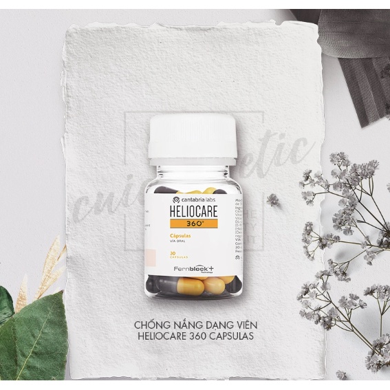(Hàng Cty) Viên Uống Chống Nắng Heliocare 360 Oral