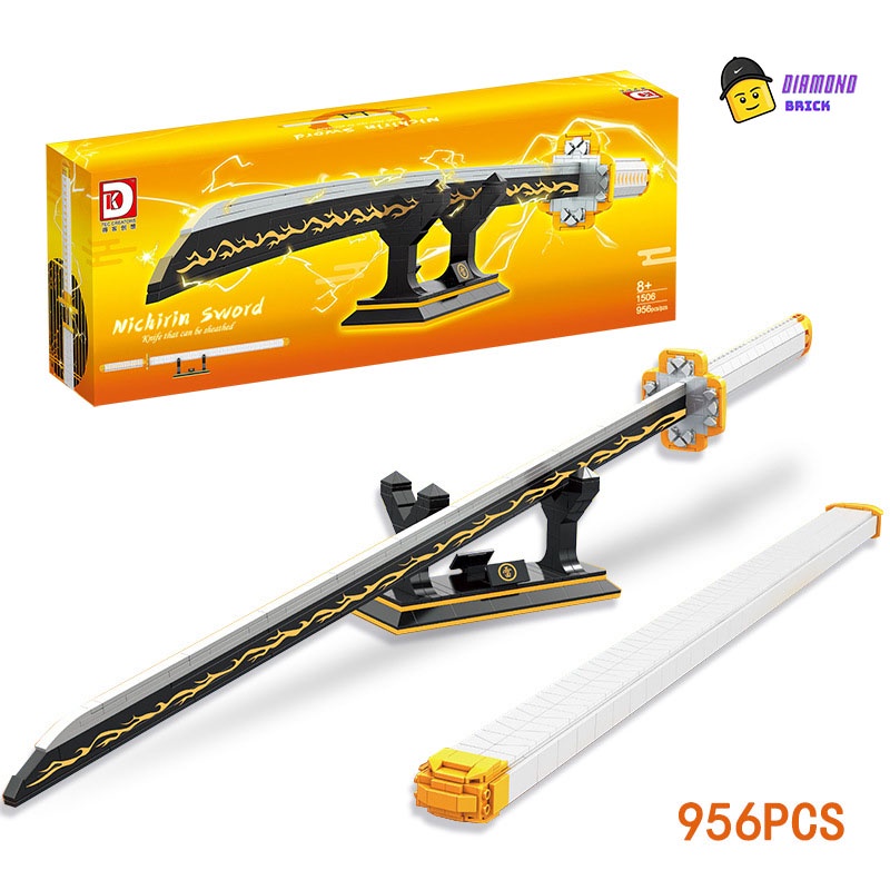 Đồ Chơi Lắp Ráp Mô Hình Nhật Luận Kiếm Của Viêm Trụ Agatsuma Zenitsu Trong Kimetsu no Yaiba Anime DK1506