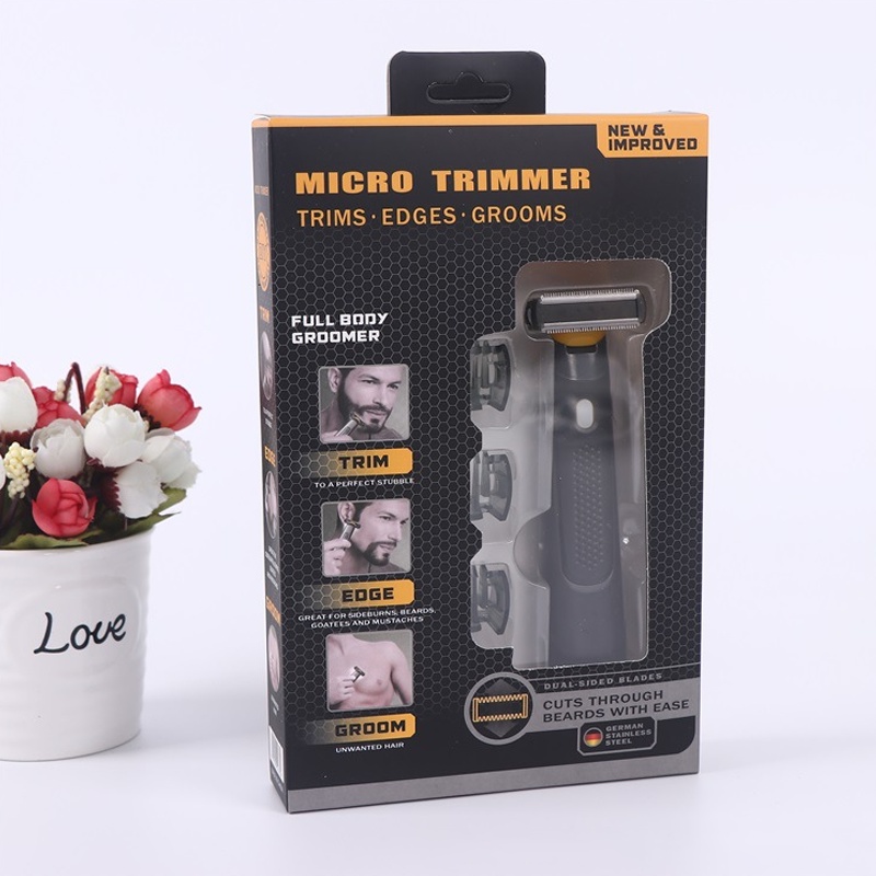 Máy Cạo Râu Lông Tóc Đa Năng Kiêm Tông Đơ Cầm Tay Sạc USB Có Cữ Tặng Kèm Bảo Hành 6 Tháng
