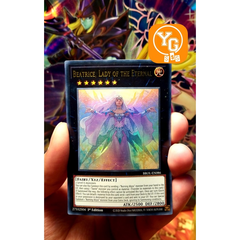 Thẻ bài chính hãng Beatrice, Lady of the Eternal - BROL-EN086 - Ultra Rare 1st Edition
