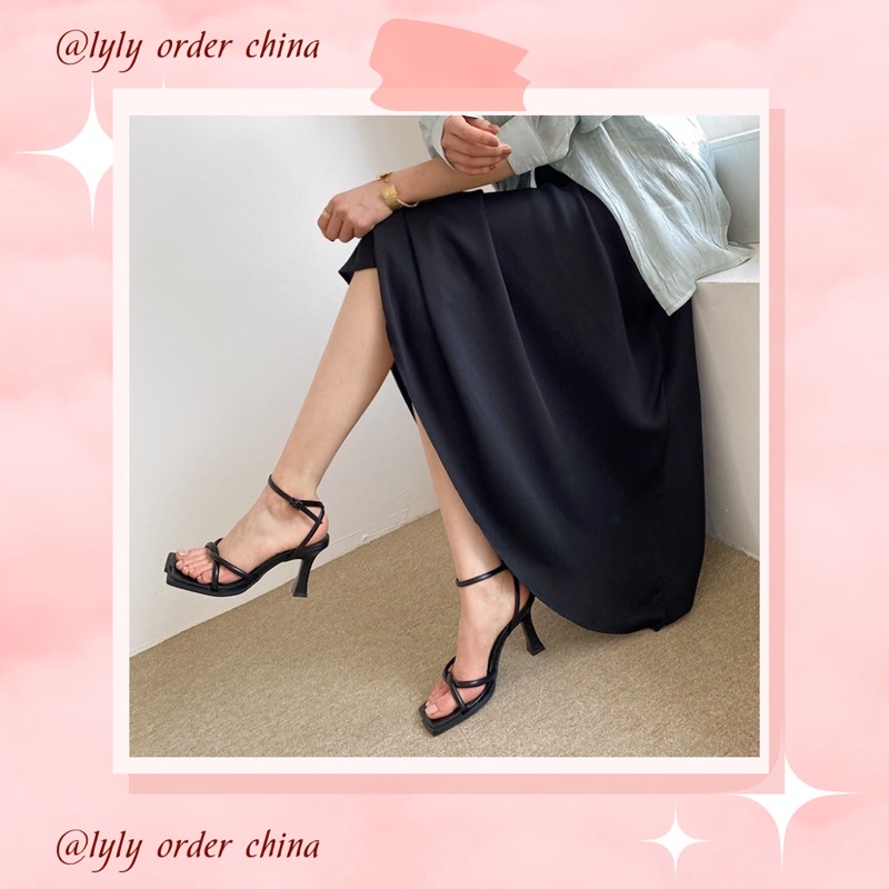(ORDER) Giày Cao Gót Quai Vắt Thon Chân Tôn Dáng Đơn Giản Thanh Lịch Dành Cho Nữ - G074 (ảnh thật ở cuối)