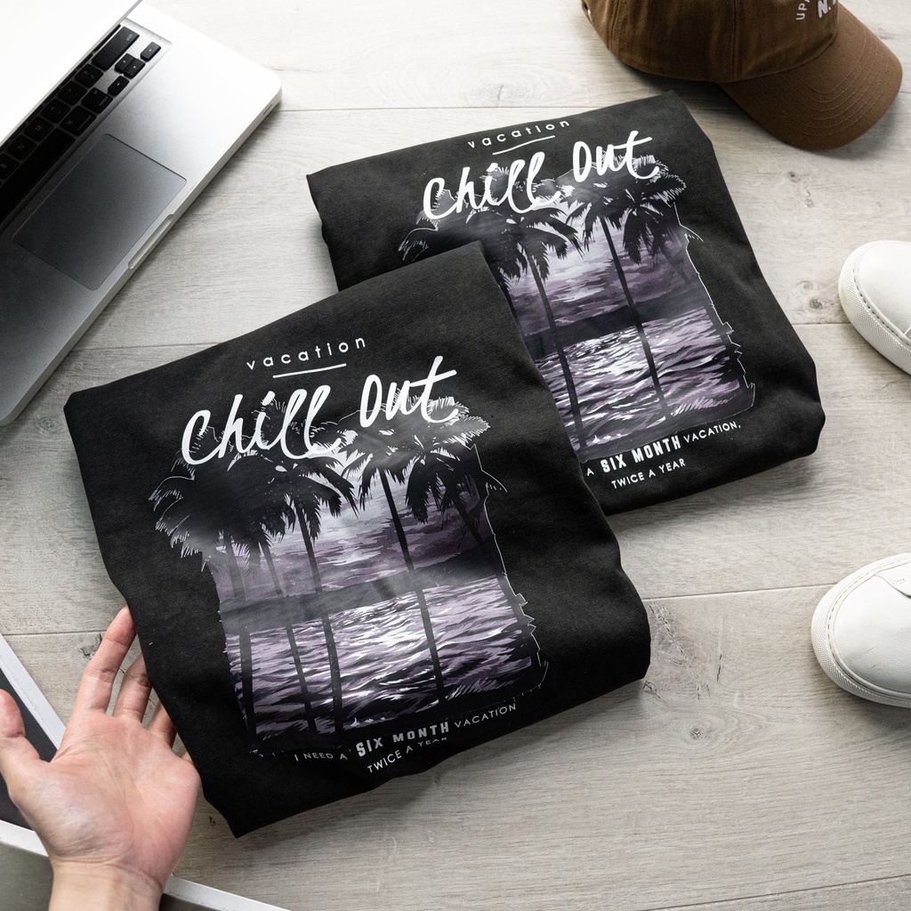 Áo thun thời trang nam, áo phông nam tay lỡ wash màu bụi cá, chất cotton dày mịn