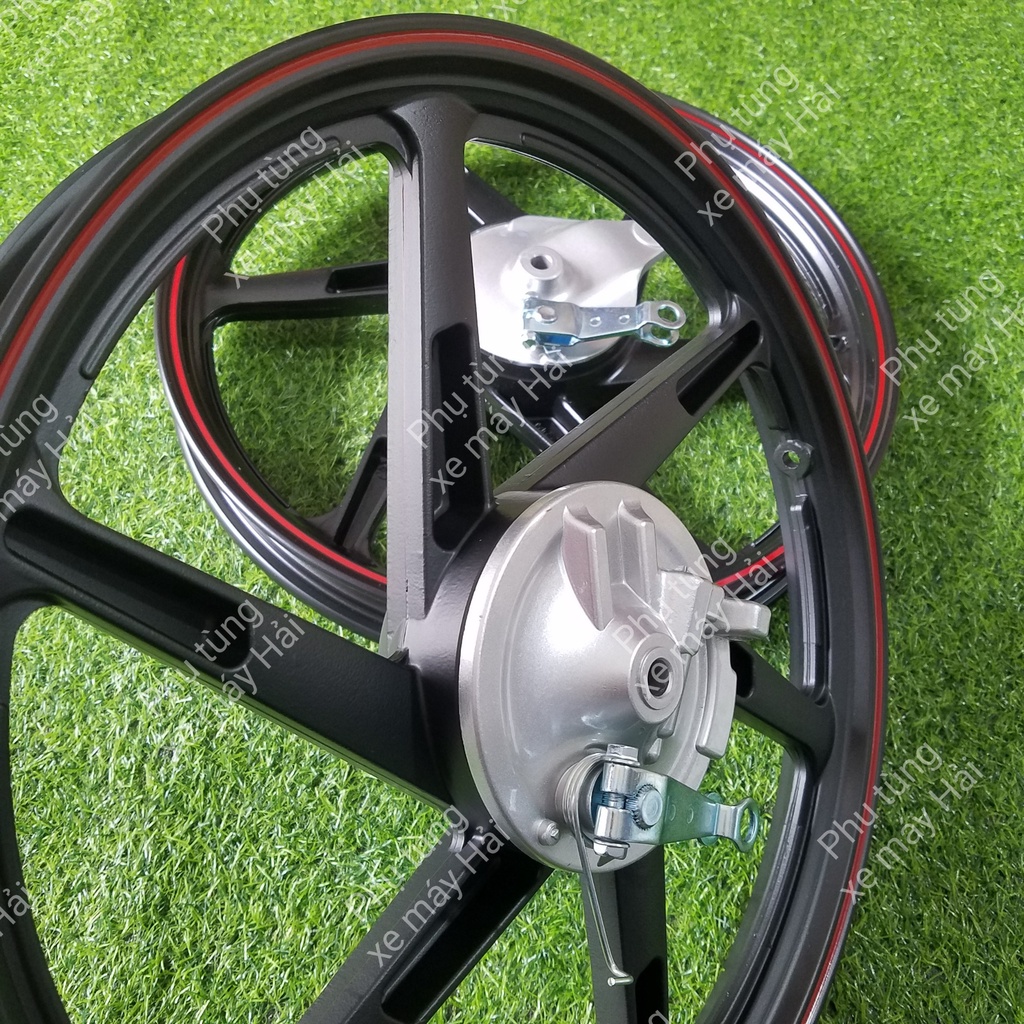 Mâm 6 cây satria 2 thắng đùm trước sau lắp wave dream full má đùm trước sau lắp như zin không cần chế msp 0157