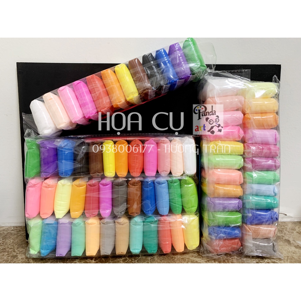 Đất sét tự khô siêu nhẹ loại to_12/24/36 màu tặng kèm dụng cụ
