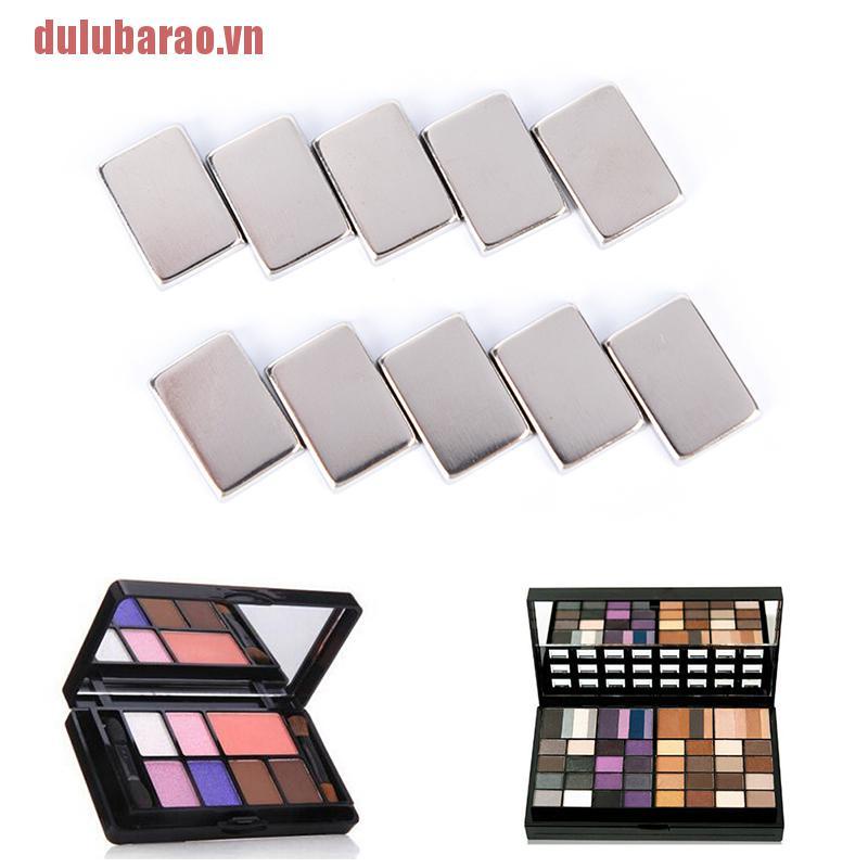 Set 10 / 30 Hộp Thiếc Rỗng Hình Chữ Nhật Đựng Phấn Mắt / Phấn Phủ Có Nam Châm