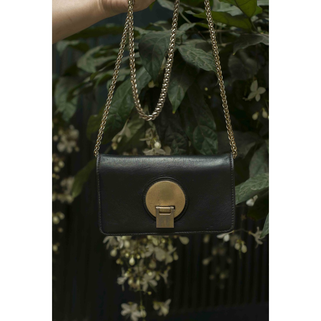 Clutch Nữ Khóa Đồng Có Dây Đeo Sang Trọng Lịch Sự