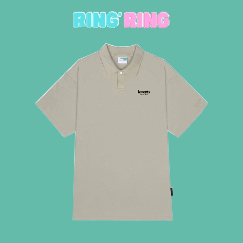 Áo thun có cổ LEVENTS® MINI POPULAR POLO/ BLACK  @dx.resell