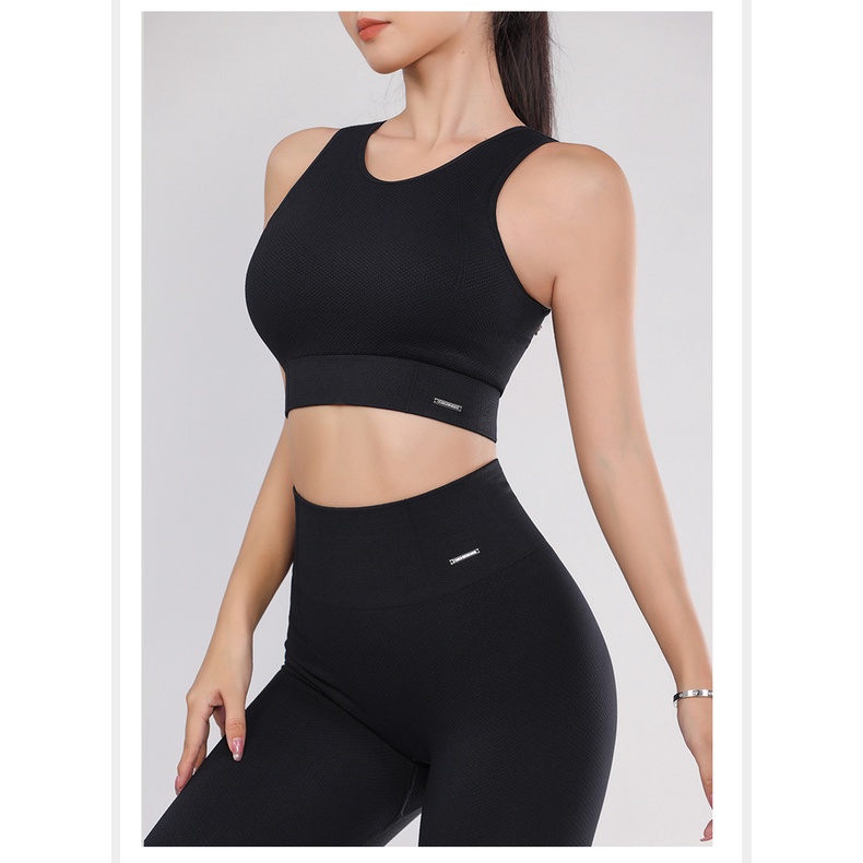 Set Bộ Tập Yoga GYM Nữ Naqi S-270 Dệt Kim Cạp Cao Mút Lót Xịn Tôn Dáng