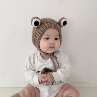 Mũ len ếch cho bé siêu xinh