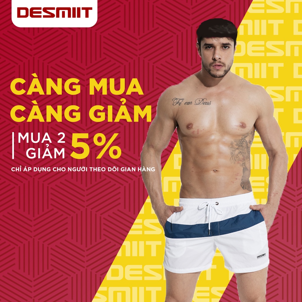 Quần Short Nam, Quần Đùi Đi Biển Nam Thể Thao Cao Cấp Desmiit S710 - Chất Liệu Cao Cấp Co Dãn Tốt - Hàng Chính Hãng