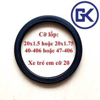 Lốp & Săm (Ruột & Vỏ) Xe Đạp Trẻ Em 20, 20x1.5 (20x15), 20x1.75 (20x175), 40-406, 47-406 Casumina, Sao Vàng (SRC), Kenda