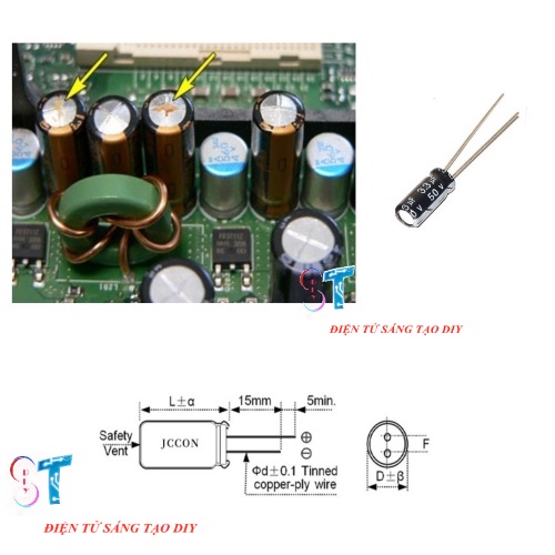 Tụ Hóa 50V 3.3UF 5X11MM Tần Số Cao