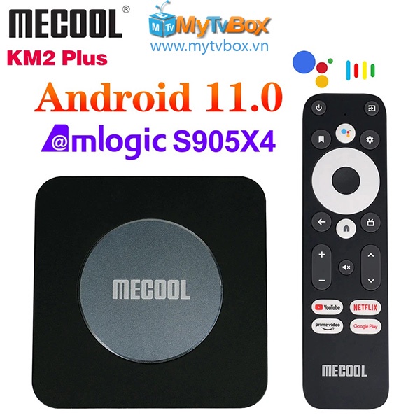 Tivi Box Mecool KM2 Plus 2022 Androidtv 11 Chứng Chỉ Netflix