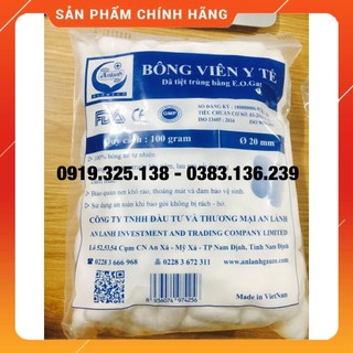 Bông viên y tế gói 100g -  An Lành