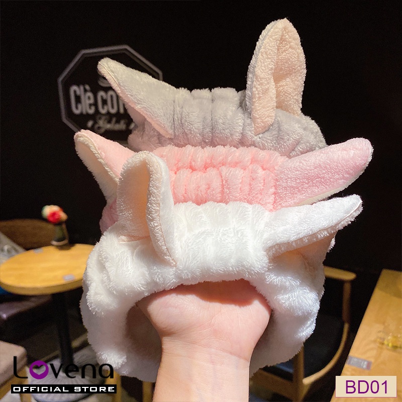 Băng Đô Rửa Mặt Nam Nữ Cute LOVENA BD01