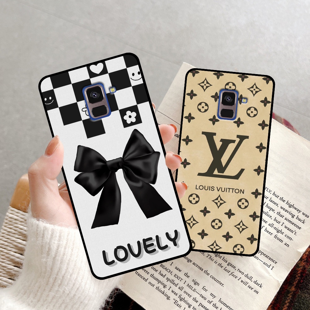 Ốp lưng Samsung A5 2018 / A8 2018 / A8 Plus / A8+ in họa tiết hoa, thương hiệu đẹp