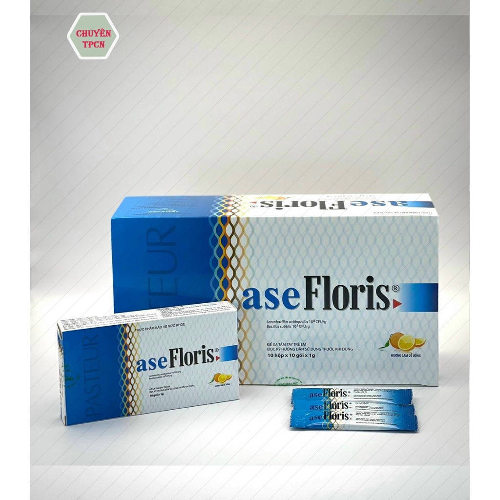 Men Tiêu Hoá Ase Floris - Giảm Tiêu Chảy, Rối Loạn Tiêu Hoá Ở Trẻ Em Và Người Lớn - Hộp 10 Gói