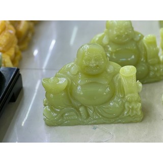 Tượng phật di lặc đá ngọc hoàng long nguyên khối cao 8cm, 10cm, 12cm
