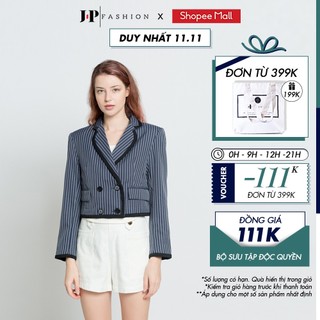 Áo khoác vest sọc viền đen J-P Fashion 10706562