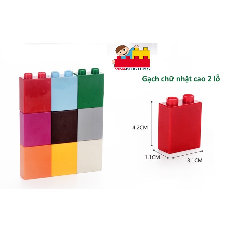 Gạch lắp ghép lego các hình,  Vinakidstoy - hàng Việt Nam