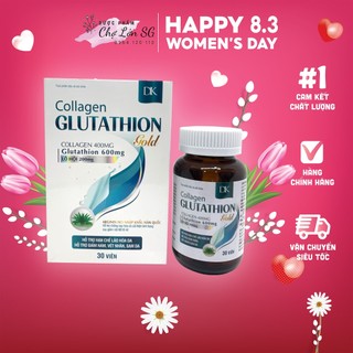 [CHÍNH HÃNG] Viên uống đẹp da Collagen Glutathion Gold chiết xuất Lô hội - Hộp 30 viên