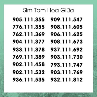 Sim mobifone: sim tam hoa giữa số đẹp sang - xịn - chất - sim tiêu diêu - t16