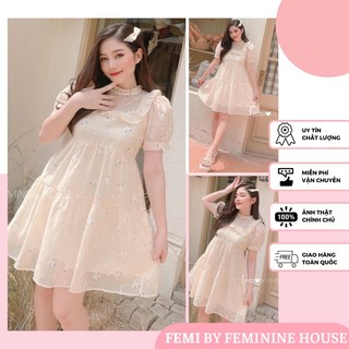 Đầm Hoa Nhí Tiểu Thư, váy hoa nhí, váy xoè, đầm tiểu thư đi tiệc