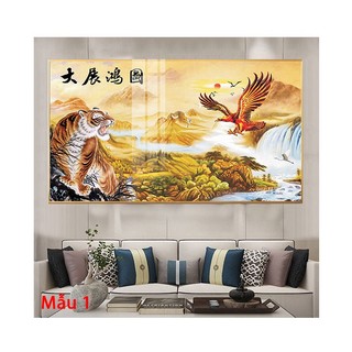 Tranh Laminate Tráng Gương - Dành Cho Người Tuổi Tỵ - Anh Hùng Tương Ngộ Tường Vip