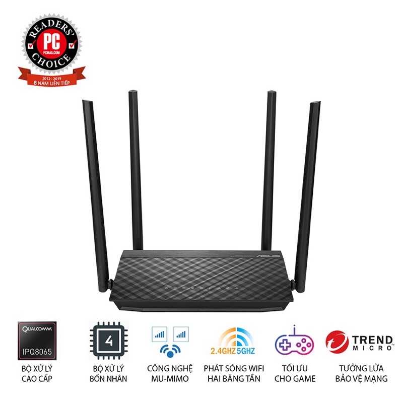 Thiết bị phát wifi ASUS RT-AC1200