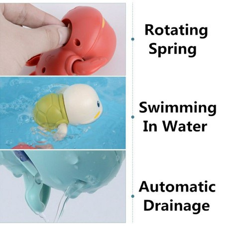 Đồ chơi chú rùa cót biết bơi nhà tắm siêu yêu cho bé